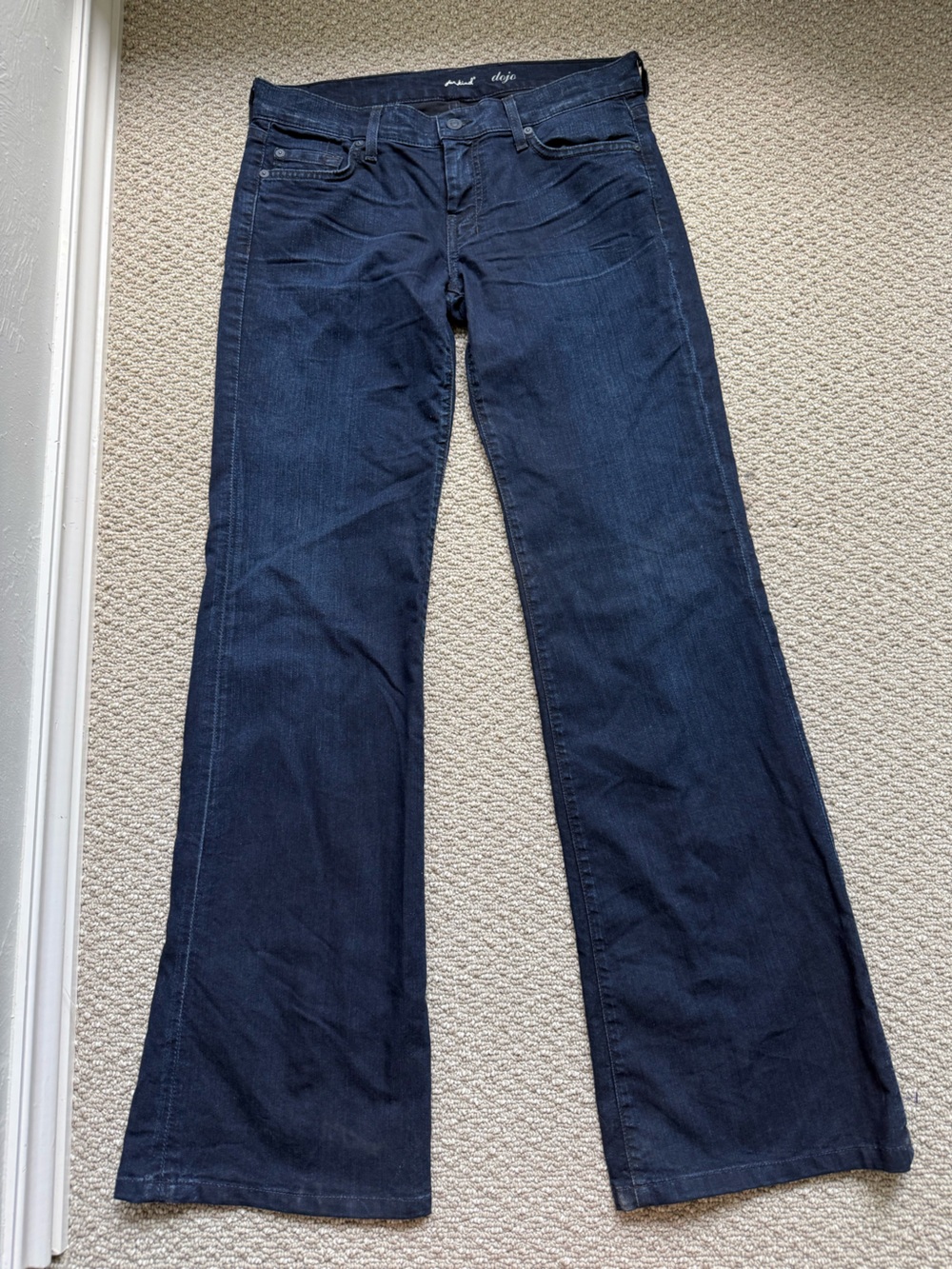 7 For All Mankind Dark Wash Flare Jeans Size 30